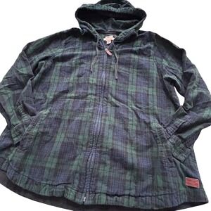 L.L. Bean Green Plaid Hoodie
